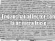 Enganchar al lector con la primera frase vaya cuento relatos breves nanorrelatos microrrelatos